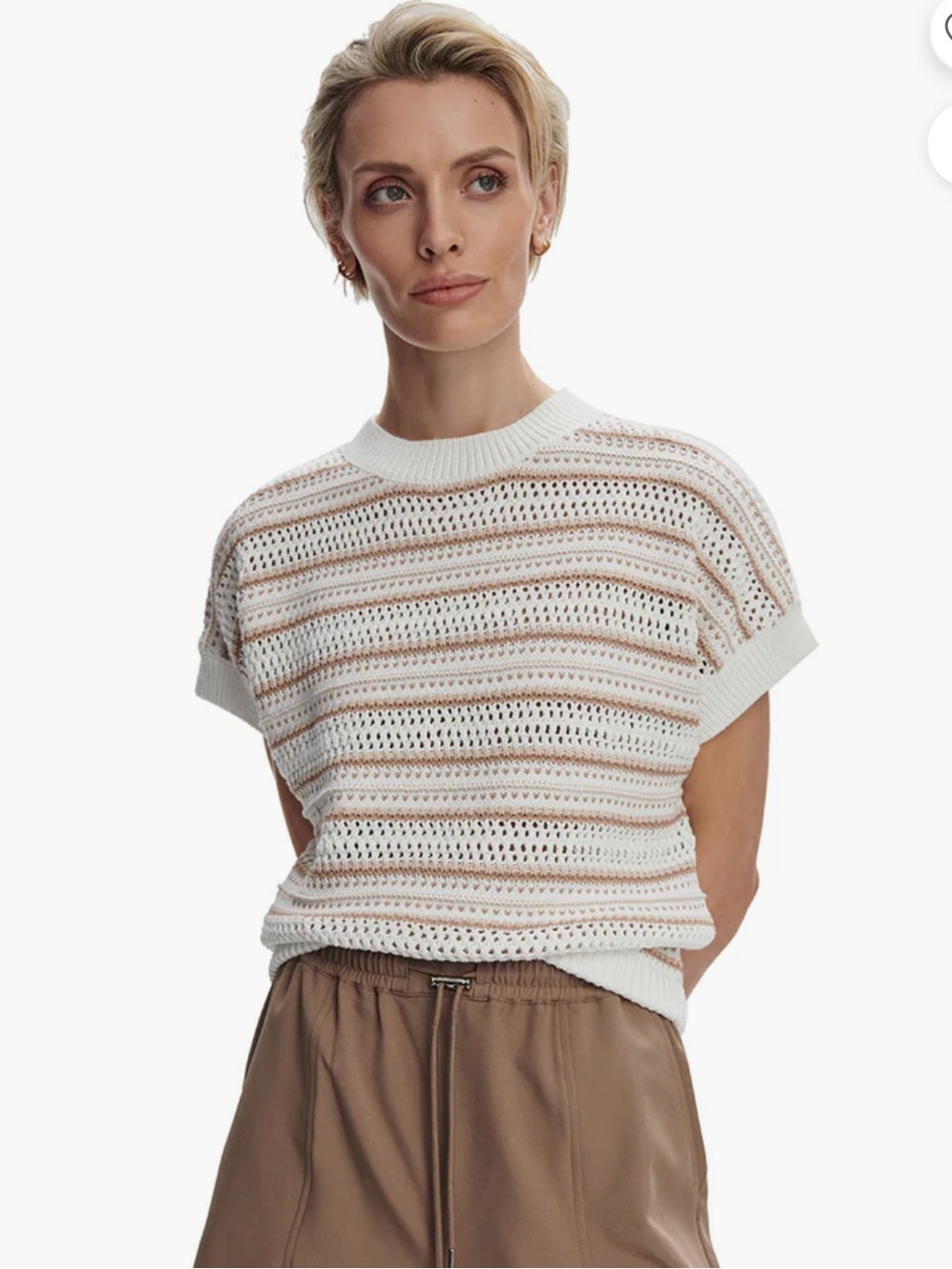 Varley
Ciara Stripe Knit Top